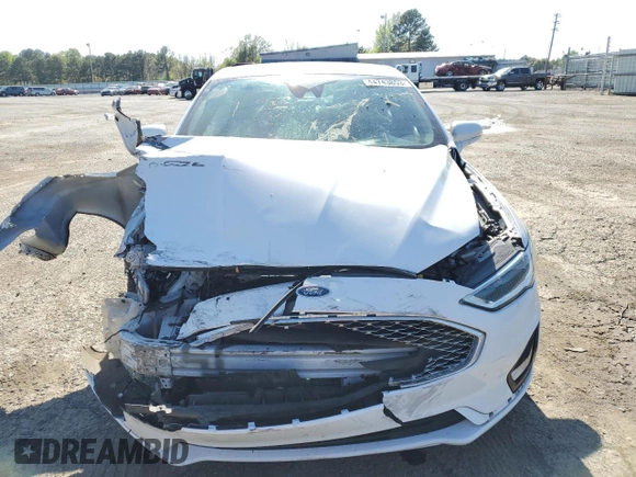 2019 Ford Fusion Hybrid Titanium with VIN 3FA6P0RU0KR120000, listed as a Copart auction lot 44743853 with 105,435 mi miles. Bid and sale history available at carsss.com. Image 5.