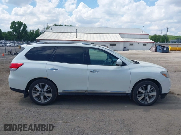 2015 Nissan Pathfinder SL with VIN 5N1AR2MM0FC707380, listed as a IAAI auction lot 42267523 with 186,383 mi miles and . Bid and sale history available at DreamBid. Image 13.