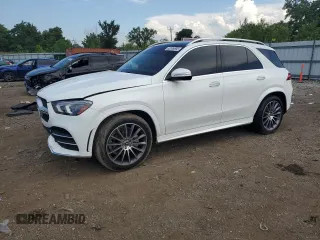 2021 Mercedes-Benz GLE 350 with VIN 4JGFB4KB1MA374509, listed as a Copart auction lot 62536885 with 49,259 mi miles and Salvage title. Bid and sale history available at DreamBid. Image 1.