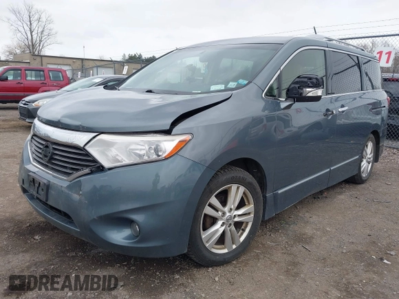 2012 Nissan Quest SL z VIN JN8AE2KP5C9047234, wystawiony jako IAAI lot #41876337 z przebiegiem 156 595 mil mil oraz . Historia ofert i sprzedaży dostępna na DreamBid. Obrazek 2.