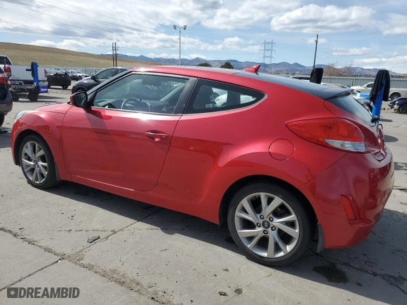 2016 Hyundai Veloster with VIN KMHTC6AD0GU254993, listed as a Copart auction lot 50057975 with 115,263 mi miles and Salvage Title. Bid and sale history available at carsss.com. Image 2.