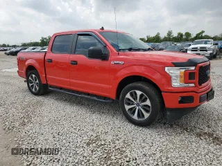 2020 Ford F-150 XL with VIN 1FTEW1CP9LKD74103, listed as a Copart auction lot 50815145 with 53,915 mi miles and Salvage Title. Bid and sale history available at carsss.com. Image 4.