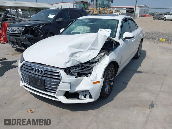 2019 Audi A4 Premium z VIN WAUGMAF48KN007428, wystawiony jako IAAI lot #42311766 z przebiegiem 65 249 mil mil oraz . Historia ofert i sprzedaży dostępna na DreamBid. Obrazek 2.