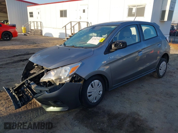 2021 Mitsubishi Mirage ES with VIN ML32AUHJ5MH010849, listed as a IAAI auction lot 41767732 with 61,383 mi miles and . Bid and sale history available at DreamBid. Image 2.