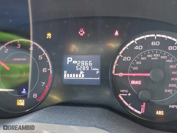 2019 Subaru Impreza Premium with VIN 4S3GKAC67K3605326, listed as a IAAI auction lot 41883752 with 52,891 mi miles. Bid and sale history available at carsss.com. Image 15.