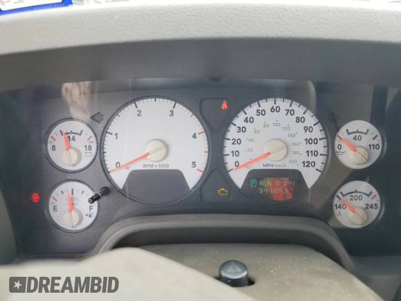 2006 Dodge 3500 SLT z VIN 3D7MX48C46G119473, wystawiony jako Copart lot #55405625 z przebiegiem 341 093 mil mil oraz Szkoda całkowita • Salvage title. Historia ofert i sprzedaży dostępna na DreamBid. Obrazek 9.