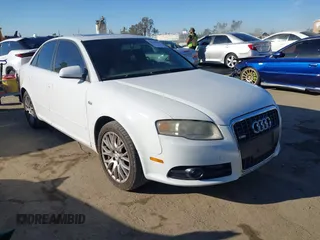 2008 Audi A4 2.0T with VIN WAUAF78E28A168964, listed as a IAAI auction lot 41644938 with 166,376 mi miles. Bid and sale history available at carsss.com. Image 1.