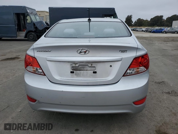 2014 Hyundai Accent GLS with VIN KMHCT4AE8EU643620, listed as a Copart auction lot 53852525 with 90,279 mi miles and Salvage Title. Bid and sale history available at carsss.com. Image 6.