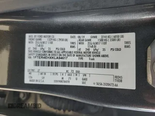 2019 Ford Ranger XL с VIN 1FTER4EHXKLA94617, выставлен на аукционе Copart как лот 80231814 с пробегом 93 853 миль миль и Списание • Salvage title. История ставок и продаж доступна на DreamBid. Изображение 12.