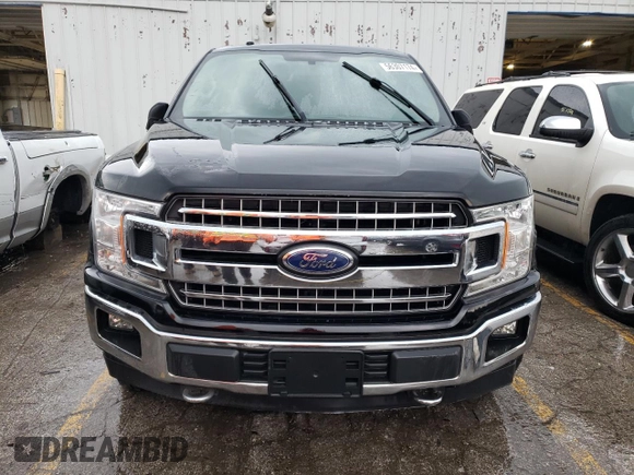 2018 Ford F-150 XL with VIN 1FTEW1E59JFA28618, listed as a Copart auction lot 56307174 with 114,609 mi miles and Salvage Title. Bid and sale history available at carsss.com. Image 5.