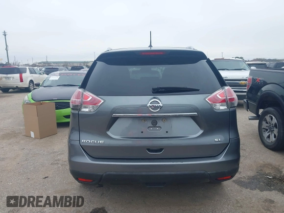 2015 Nissan Rogue SL with VIN 5N1AT2MT9FC875950, listed as a IAAI auction lot 41621949 with 107,605 mi miles. Bid and sale history available at carsss.com. Image 16.