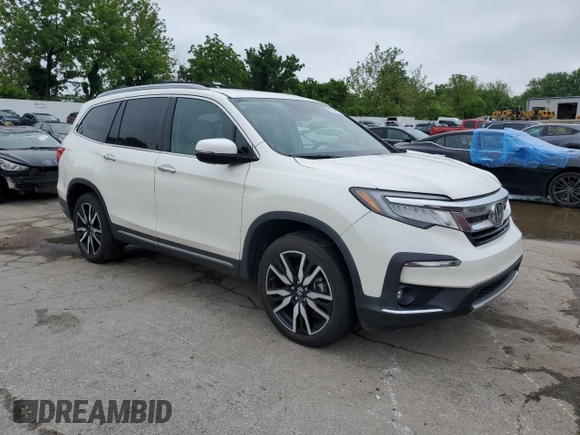 2019 Honda Pilot Touring 7-Passenger with VIN 5FNYF6H6XKB059073, listed as a Copart auction lot 59564345 with 81,599 mi miles and Salvage title. Bid and sale history available at DreamBid. Image 4.