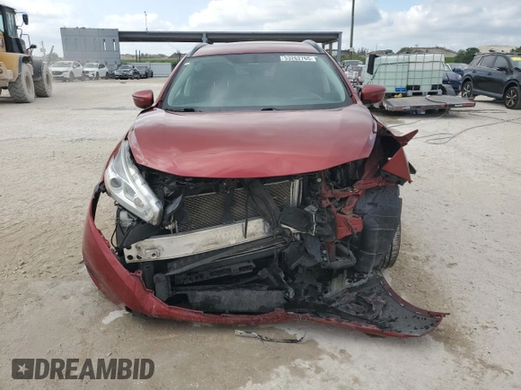 2016 Nissan Murano SV with VIN 5N1AZ2MG0GN114604, listed as a Copart auction lot 53262765 with Not Provided miles and Salvage Title. Bid and sale history available at carsss.com. Image 5.