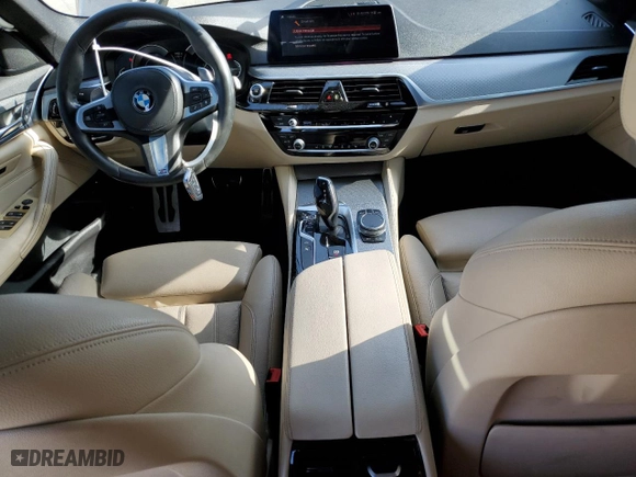 2019 BMW 5 Series 530e iPerformance with VIN WBAJA9C51KB389944, listed as a Copart auction lot 87080924 with 83,935 mi miles and Salvage Title. Bid and sale history available at carsss.com. Image 8.