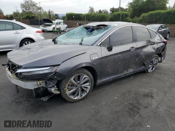 2018 Honda Clarity Plug-In Hybrid Touring with VIN JHMZC5F34JC021221, listed as a Copart auction lot 53005295 with 0 mi miles and Salvage Title. Bid and sale history available at carsss.com. Image 1.