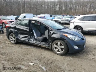 2013 Hyundai Elantra GLS PZEV with VIN KMHDH4AE4DU722190, listed as a Copart auction lot 46838475 with 234,391 mi miles and Salvage Title. Bid and sale history available at carsss.com. Image 4.