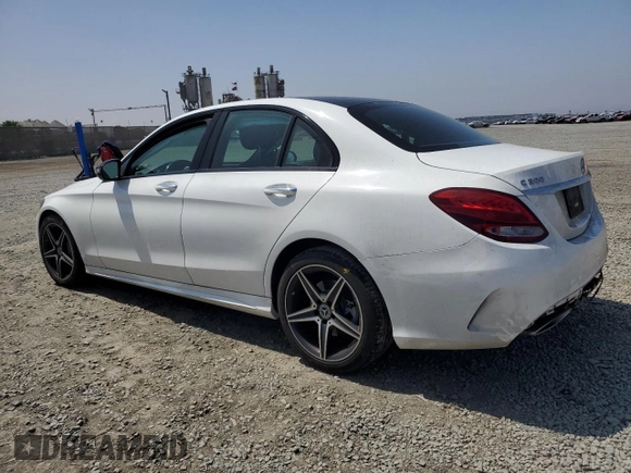 2017 Mercedes-Benz C 300 with VIN 55SWF4KB6HU220298, listed as a Copart auction lot 60870145 with 83,642 mi miles and Salvage title. Bid and sale history available at DreamBid. Image 2.