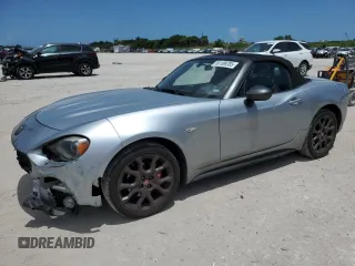 2018 FIAT 124 Spider Abarth with VIN JC1NFAEKXJ0138261, listed as a Copart auction lot 60109785 with 56,168 mi miles and Salvage title. Bid and sale history available at DreamBid. Image 1.