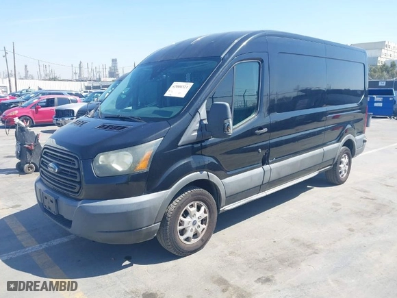 2015 Ford Transit Cargo Van with VIN 1FTYR2CM3FKA87408, listed as a IAAI auction lot 42000321 with 114,511 mi miles. Bid and sale history available at carsss.com. Image 2.