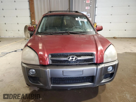 2007 Hyundai Tucson SE with VIN KM8JN12D67U612469, listed as a Copart auction lot 50362605 with 111,459 mi miles and Clean Title. Bid and sale history available at carsss.com. Image 5.