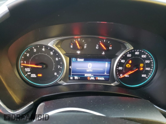 2020 Chevrolet Equinox LT with VIN 3GNAXLEX3LS732165, listed as a Copart auction lot 50311515 with 80,265 mi miles and Salvage Title. Bid and sale history available at carsss.com. Image 9.