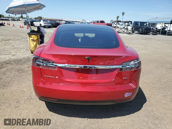 2018 Tesla Model S 75D with VIN 5YJSA1E20JF297943, listed as a Copart auction lot 52164325 with 46,051 mi miles and Salvage title. Bid and sale history available at DreamBid. Image 6.