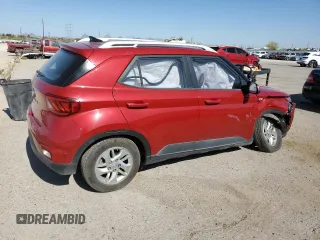 2020 Hyundai Venue SEL with VIN KMHRC8A33LU030429, listed as a Copart auction lot 61128325 with 50,988 mi miles and Salvage title. Bid and sale history available at DreamBid. Image 3.