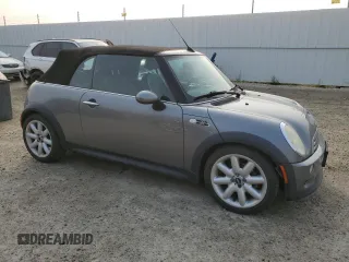 2005 MINI Convertible S z VIN WMWRH33535TF83436, wystawiony jako Copart lot #63962304 z przebiegiem 246 932 mil mil oraz Szkoda całkowita • Salvage title. Historia ofert i sprzedaży dostępna na DreamBid. Obrazek 4.