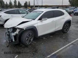 2021 Lexus UX with VIN JTHX3JBH3M2041505, listed as a Copart auction lot 43765065 with 45,002 mi miles and Salvage Title. Bid and sale history available at carsss.com. Image 1.
