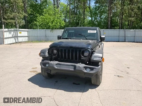 2020 Jeep Wrangler Unlimited Sport Altitude with VIN 1C4HJXDN9LW154318, listed as a Copart auction lot 56473335 with 99,482 mi miles and Salvage title. Bid and sale history available at DreamBid. Image 13.