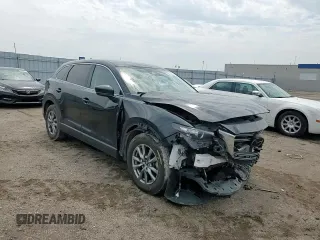 2019 Mazda CX-9 Touring with VIN JM3TCBCY4K0300233, listed as a Copart auction lot 59424225 with 50,337 mi miles and Salvage title. Bid and sale history available at DreamBid. Image 15.
