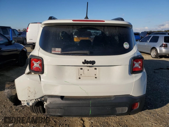 2017 Jeep Renegade Altitude with VIN ZACCJABH7HPG46080, listed as a Copart auction lot 80528314 with 91,123 mi miles and Salvage title. Bid and sale history available at DreamBid. Image 6.