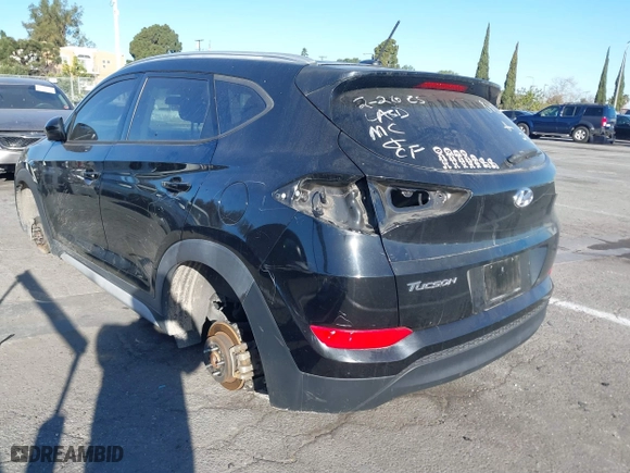 2017 Hyundai Tucson SE Plus with VIN KM8J33A46HU598450, listed as a IAAI auction lot 41709481 with 34,781 mi miles. Bid and sale history available at carsss.com. Image 3.