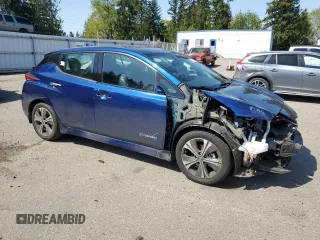 2018 Nissan LEAF S with VIN 1N4AZ1CP3JC312103, listed as a Copart auction lot 53276485 with 44,918 mi miles and Salvage Title. Bid and sale history available at DreamBid. Image 4.
