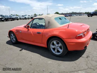 2000 BMW Z3 2.5L with VIN WBACH9340YLM91704, listed as a Copart auction lot 57235124 with 71,354 mi miles and Salvage Title. Bid and sale history available at carsss.com. Image 2.