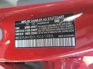 2020 Mercedes-Benz CLA 250 z VIN WDD5J4HB0LN061989, wystawiony jako Copart lot #76376134 z przebiegiem 75 375 mil mil oraz Nie do naprawy • Non repairable. Historia ofert i sprzedaży dostępna na DreamBid. Obrazek 13.