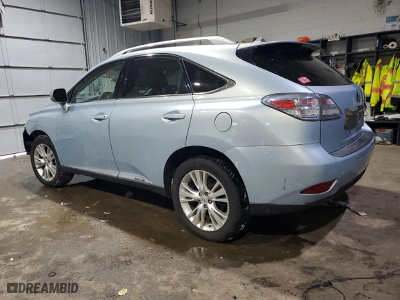 2011 Lexus RX 450h with VIN JTJBC1BA7B2042858, listed as a Copart auction lot 44320795 with 0 mi miles and Clean Title. Bid and sale history available at carsss.com. Image 2.