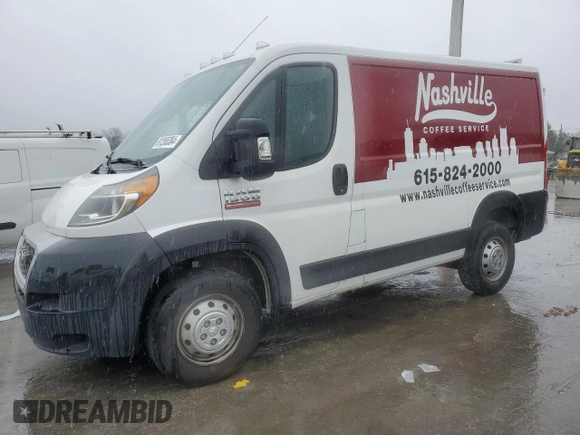 2019 Ram ProMaster Cargo with VIN 3C6TRVNG8KE528859, listed as a Copart auction lot 81265384 with 149,829 mi miles and Salvage Title. Bid and sale history available at DreamBid. Image 1.