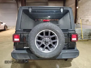2021 Jeep Wrangler Unlimited 80th Anniversary with VIN 1C4HJXDN1MW738407, listed as a Copart auction lot 46140325 with 50,824 mi miles and Salvage title. Bid and sale history available at DreamBid. Image 6.