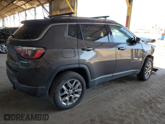 2018 Jeep Compass Limited with VIN 3C4NJDCB4JT232595, listed as a Copart auction lot 50377635 with 87,229 mi miles and Clean Title. Bid and sale history available at DreamBid. Image 3.