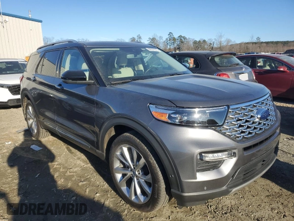 2021 Ford Explorer Platinum with VIN 1FM5K8HC4MGB86521, listed as a Copart auction lot 89337375 with 32,726 mi miles and Salvage Title. Bid and sale history available at carsss.com. Image 4.