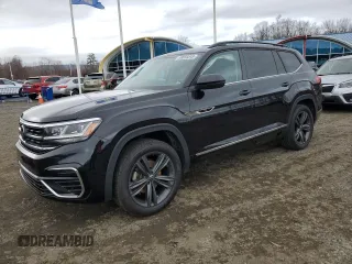 2021 Volkswagen Atlas SE with VIN 1V2RR2CA1MC530607, listed as a Copart auction lot 49655845 with 57,527 mi miles and Salvage title. Bid and sale history available at DreamBid. Image 1.