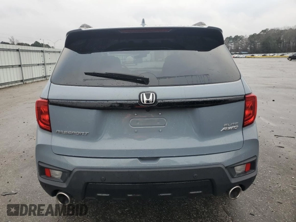 2023 Honda Passport Elite with VIN 5FNYF8H01PB015218, listed as a Copart auction lot 87325194 with 13,277 mi miles and Salvage Title. Bid and sale history available at carsss.com. Image 6.