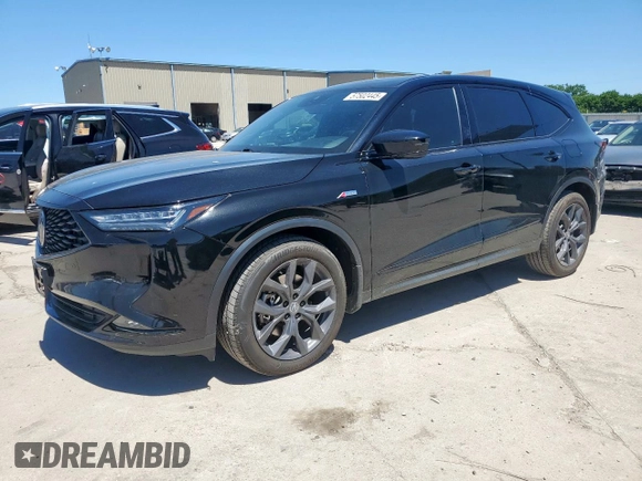 2022 Acura MDX w/A-Spec Package with VIN 5J8YE1H09NL043709, listed as a Copart auction lot 57502445 with 32,046 mi miles and Salvage title. Bid and sale history available at DreamBid. Image 1.