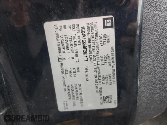 2011 Chevrolet Silverado 3500HD DRW LTZ with VIN 1GC4K1C86BF207107, listed as a Copart auction lot 78486034 with 333,442 mi miles and Salvage Title. Bid and sale history available at carsss.com. Image 12.