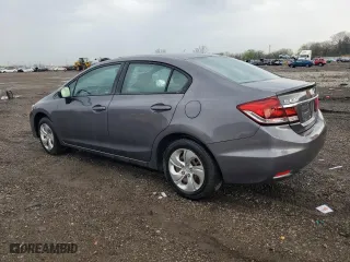 2015 Honda Civic Sedan LX with VIN 19XFB2F51FE106296, listed as a Copart auction lot 54139015 with 118,848 mi miles and Clean Title. Bid and sale history available at carsss.com. Image 2.