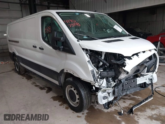 2023 Ford Transit Cargo with VIN 1FTBR1Y87PKA20405, listed as a IAAI auction lot 41907508 with 26,846 mi miles and . Bid and sale history available at DreamBid. Image 1.