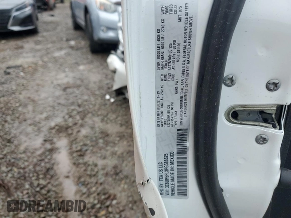 2023 Ram 2500 Laramie with VIN 3C6UR5FL3PG588625, listed as a Copart auction lot 55645065 with Not provided miles and Salvage title. Bid and sale history available at DreamBid. Image 13.