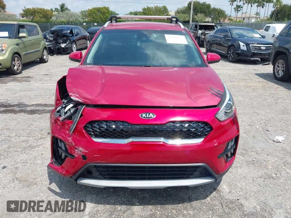 2020 Kia Niro LX with VIN KNDCB3LCXL5436098, listed as a IAAI auction lot 42037995 with 22,080 mi miles and . Bid and sale history available at DreamBid. Image 12.