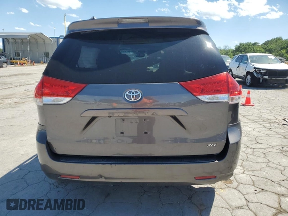 2012 Toyota Sienna XLE AAS with VIN 5TDYK3DC4CS197176, listed as a Copart auction lot 57942845 with Not provided miles and Salvage title. Bid and sale history available at DreamBid. Image 6.